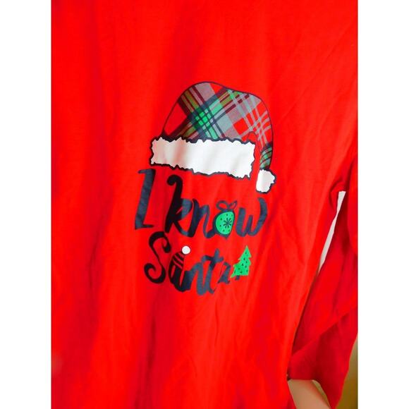 Joe Boxer I Know Santa & Teddy Bear Christmas Shirts Size Large SET Of 2 - Picture 5 of 12